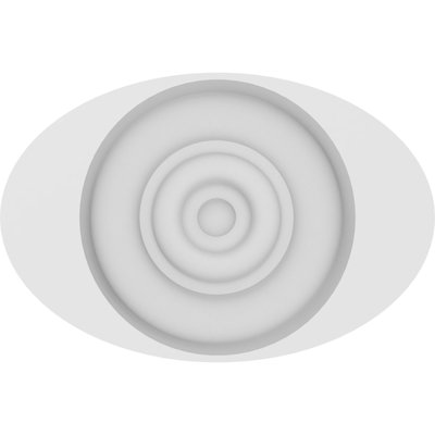 Standard Dalton Bullseye Rosette with Square Edge