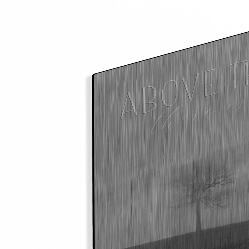«Above the Fog» par Lori Deiter, art mural en métal, H 12 po x l 24 po