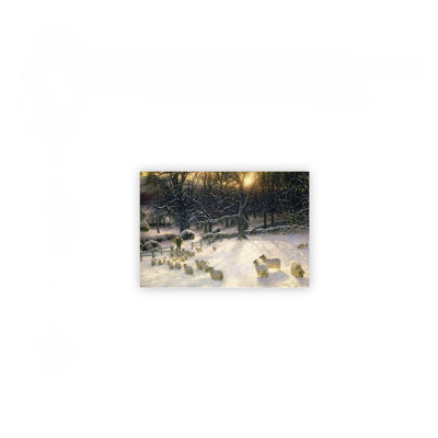 Winter's Day Is Near a Close Print Canvas Wall Art 24 X 20 In