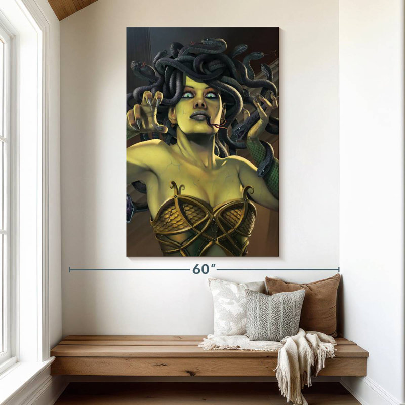 Kelan Medusa, 51" H x 34" W