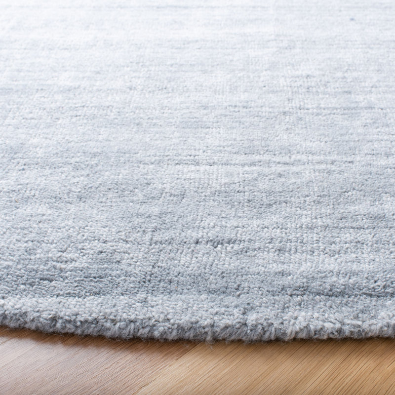 Arrey Hand Loomed Performance Solid Color Rug, Round 6'