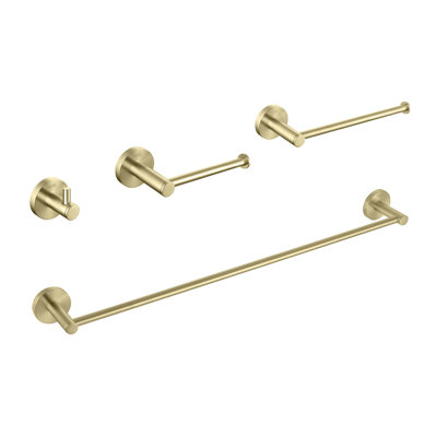Circular 4 - Piece Bathroom Hardware Set
