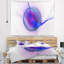 Tapisserie abstrait abstrait à motif fractal blue-28497754