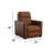 Broadway 34" Leather Power Club Recliner-444692740