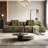 Green Polyester Modular Sofa