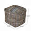Pouf en tissu fabriqué à la main Koki