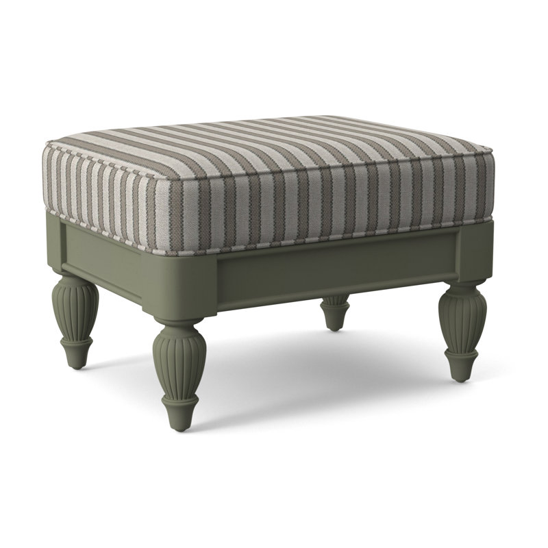 Grand View Ottoman, Greystone Finish, Beige Sugar Performance; 0863-93