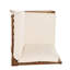 Fauteuil de coin Perla, crème