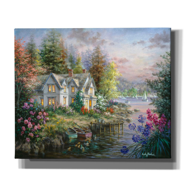 «Bay's Landing» par Nicky Boehme, H 20 po x l 24 po x P 0,75 po