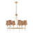 Aidean 6-Light Chandelier in Warm Brass