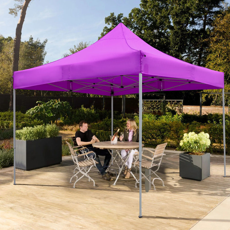 10 pi. X P 10 D Auvent escamotable en acier, Mauve
