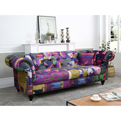 Camaury Velvet Patchwork Sofa