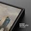 «Warm Neutral City Skyline Waterfront», images de salon, impression sur toile encadrée, 3 pièces-131521827-131521828