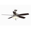 Ventilateur de plafond d'intérieur de 52 pouces avec ensemble de lumières à DEL et chaînes à tirer Aire Deluxe-21226952