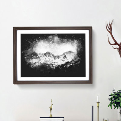 Mountain in Switzerland - Picture Frame Graphic Art Print