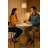 31.5'' W Modern Round Dining Table With Metal Frame and Cross Base-371041781-371041782