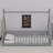 Teepee-Style Floor Bed With Protective Guardrails And Supportive Slats-1216392716