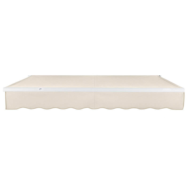 Auvent de terrasse à inclinaison manuelle, l 144 po x P 120 po