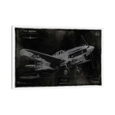 Vintage War Plane by Dylan Matthews - Single Picture Frame Print on Canvas
