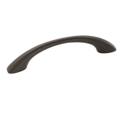 Vaile 3-3/4 inch (96mm) Center-to-Center Matte Black Cabinet Pull 