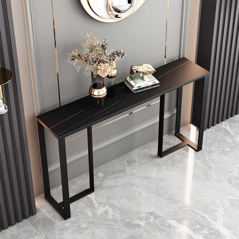 Console Table, Black, 31.5" H x 55.1" W x 11.8" D