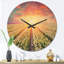 Horloge murale Blooming White Tulips-63617450