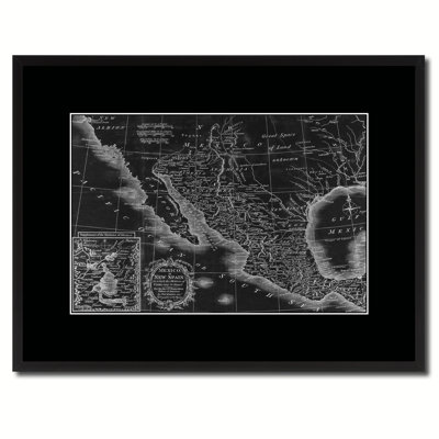 Carte rétro Mexique, 16 x 21