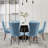 High-end Tufted Velvet Upholstered Nailhead Dining Chair-1240169722-1240169698