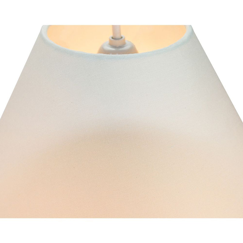 Traditional Cotton Coolie Lampshade Suitable for Table Lamp or Pendant, Cream, 13.5 x 20cm