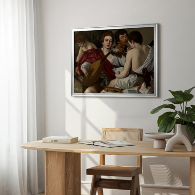 The Musisans-Caravaggio-Toile tendue avec châssis-c. 1595
