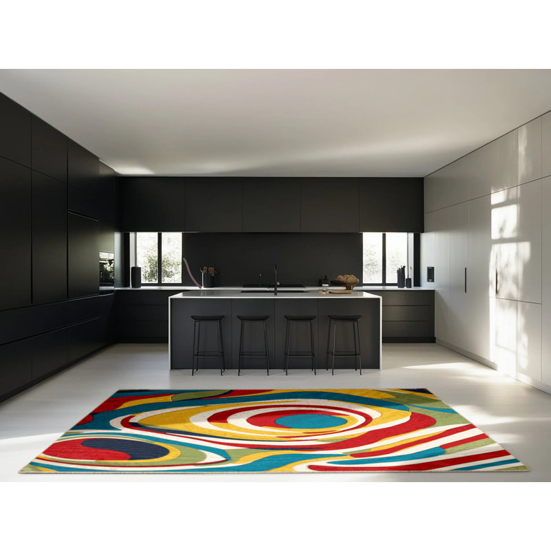 Lively Riff Rug, Rectangle 8' x 10'