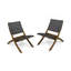 Ensemble de 2 chaises pliantes HUNTSVILLE