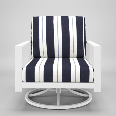 Townsend Metal Outdoor Rocking Chair With Sunbrella Cushion by Birch Lane