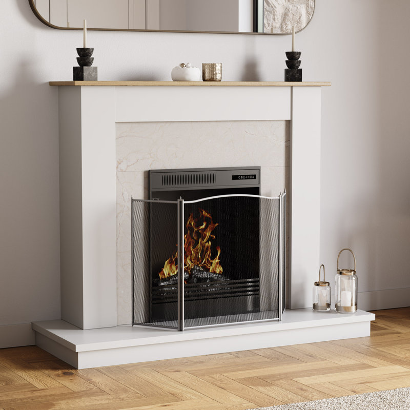 3 Panel Steel Fireplace Screen