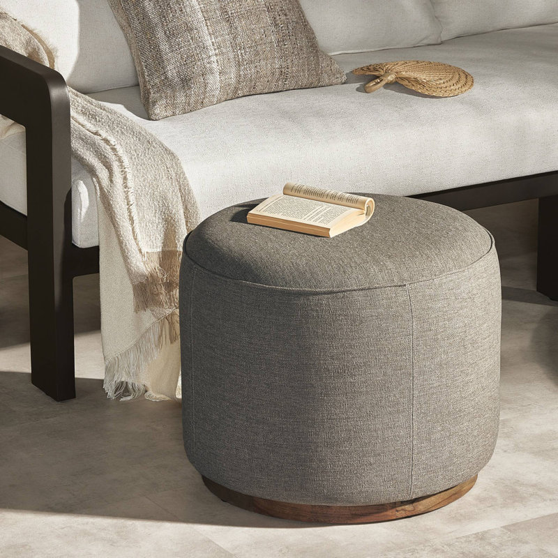 Sinclair Outdoor Ottoman, Ellor Brown