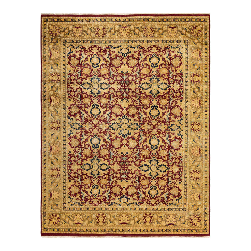 One-of-a-Kind 8 X 10 New Age Wool Area Rug in Red