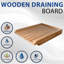  Traditional Wooden Kitchen Sink Drainer Board With Lip - Solid Pine Wood