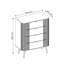 AURA chest of drawers on legs