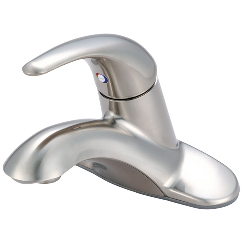 Legacy Single-handle Bathroom Faucet with Drain Assembly, Brushed Nickel