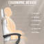 Fauteuil de jeu ergonomique en tissu de lin avec repose-pieds de massage Luxvie-118617926
