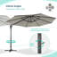 Parasol en porte-à-faux 11 'Bevins-785310535