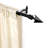  Curtain Rods for Windows, 3/4 Inch Heavy Duty Extendable Metal Drapery Rod, Adjustable Curtain Rod with Decorative Arrow Finials for Living Room Bedroom, Black Matt-683627086-683627091