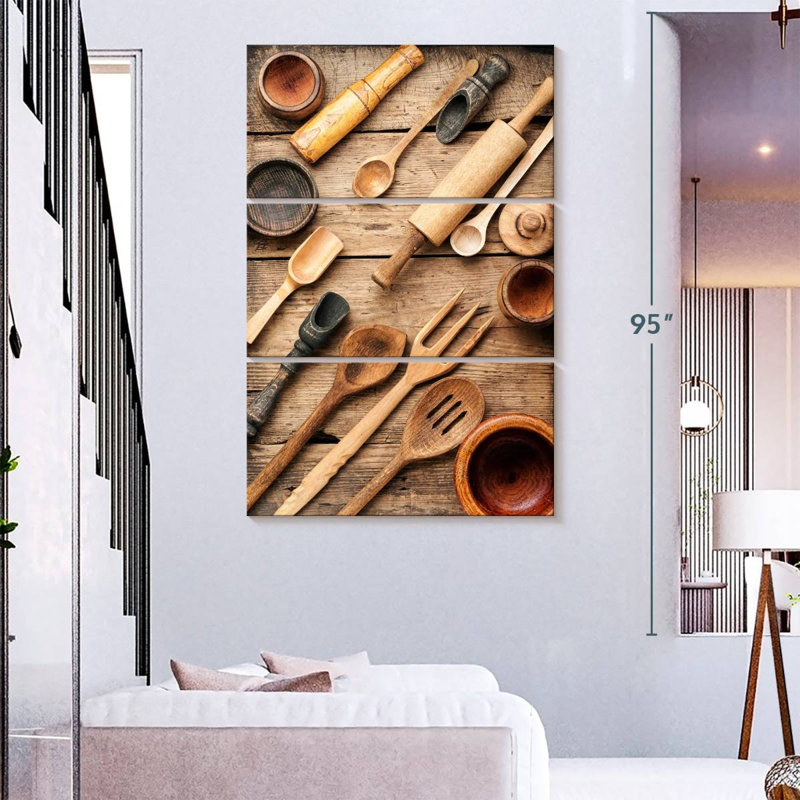Senne Wooden Kitchenware, 74" H x 48" W