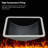 21"X14.75" Black Ceramic Undermount Bathroom Sink With Overflow