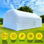 Tente gonflable blanche de 9 m x 6 m (30 pi x 20 pi) avec 2 souffleurs d'air, idéale pour les anniversaires, les événements scolaires, les fêtes de jardin et la location.-116154351-116154348