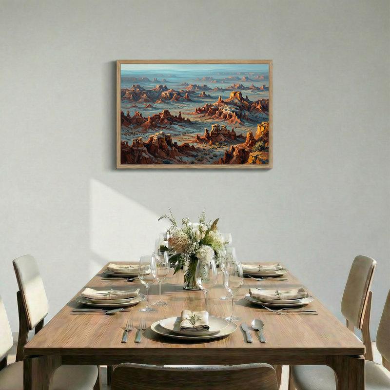«Vast Red Rock Mesa», art mural sur toile, H 24 po x l 36 po