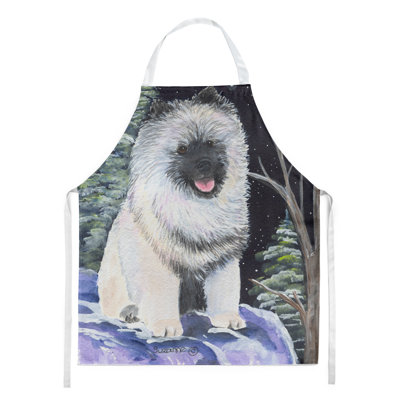 Tablier keeshond starry night