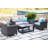 Melbourne Wicker 4 - Person Patio Conversation Set with Cushions