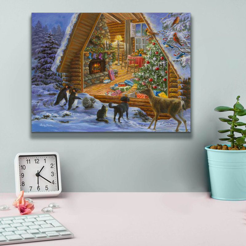 «Franyelis Lets Get Together» par Nicky Boehme - reproduction d'art sur toile tendue, H 12 po x l 16 po x P 0,75 po