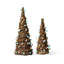 12"/16''H Set Of 2 Easter Rattan And Berries Table Tree